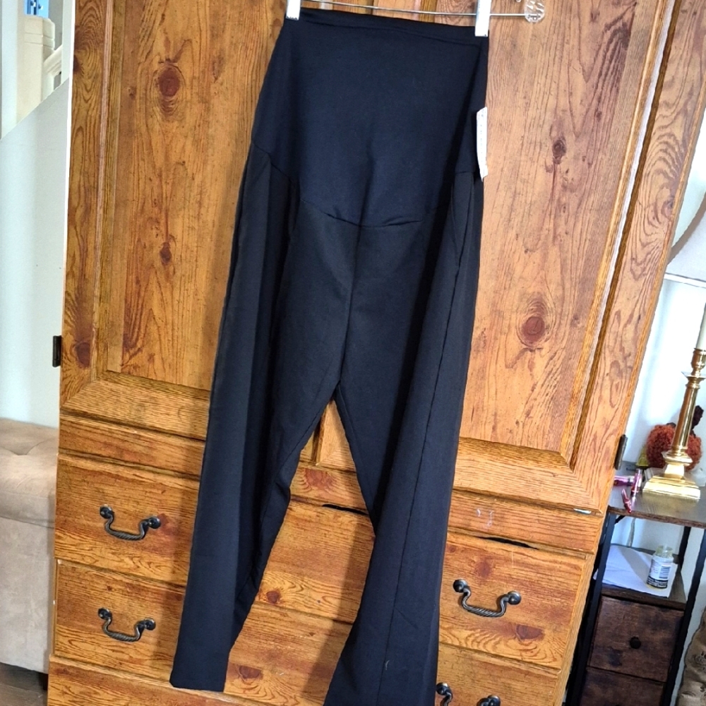 NWT Pacbreeze Black Maternity Slacks Pants 2XL